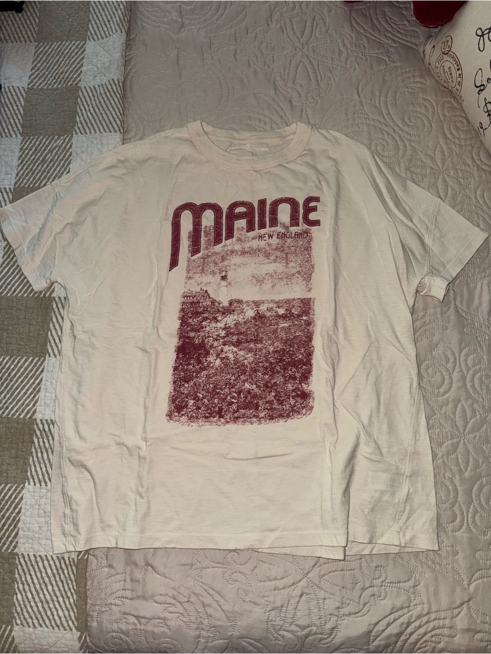 Aerie Oversized Maine Graphic Tee